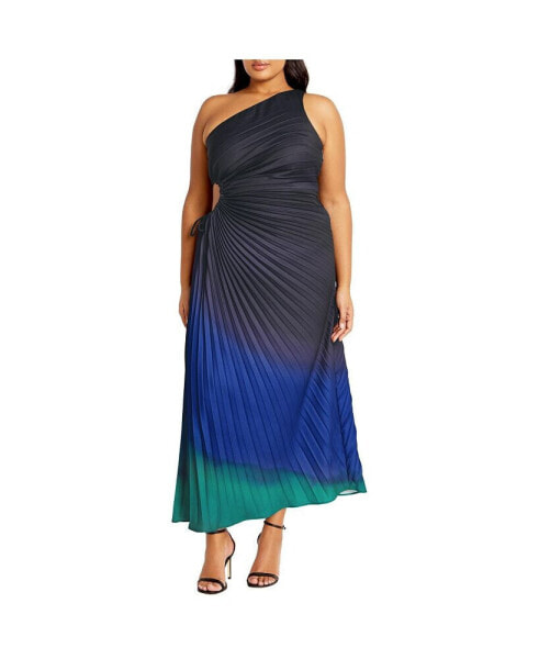 Plus Size Aliza Print Maxi Dress