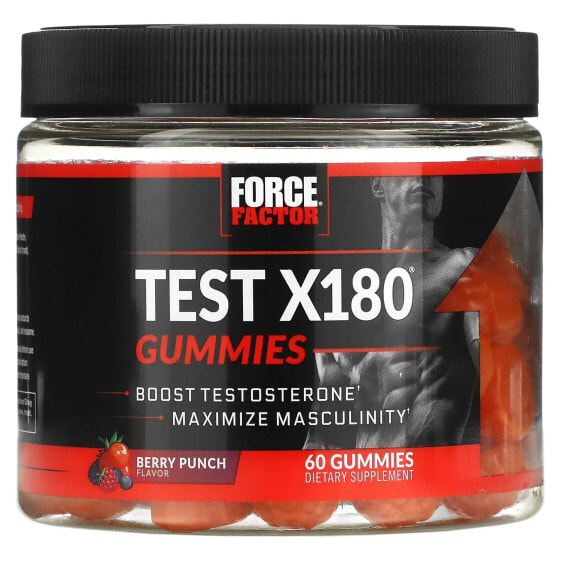 Test X180, Berry Punch, 60 Gummies