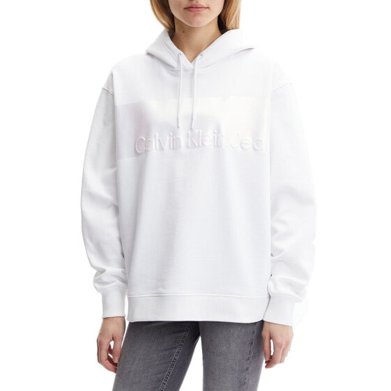 CALVIN KLEIN JEANS Shiny Logo Blocking hoodie