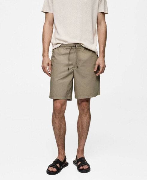 Men's Drawstring Bermuda Shorts