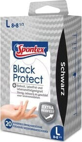 Spontex Spontex Black Protect 20 szt L rękawice nitrylowe