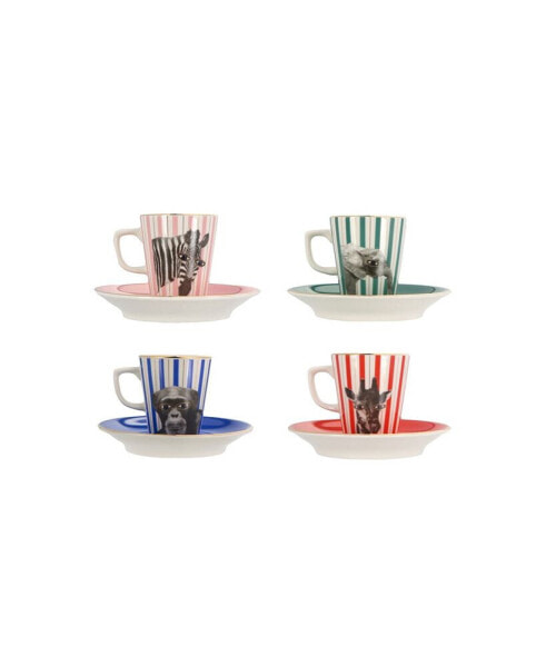 Wild Life 8 Piece Espresso Mug, Service for 8