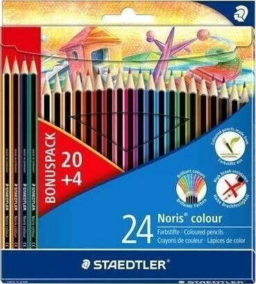 Staedtler Kredki Noris colour sześciokątne 24 kolory