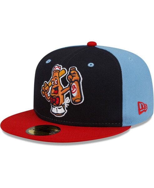 Men's Navy/Red Salem Red Sox Theme Night 59FIFTY Fitted Hat