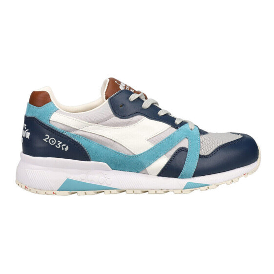 Diadora N9000 2030 Italia Lace Up Mens Blue, Off White Sneakers Casual Shoes 17