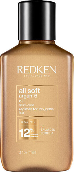 Redken All Soft Argan-6 Oil Аргановое масло для волос 111 мл