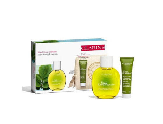 Clarins Eau Extraordinaire Gift Set Набор: Парюмерная вода 100 мл + Молочко для душа 30 мл + косметичка