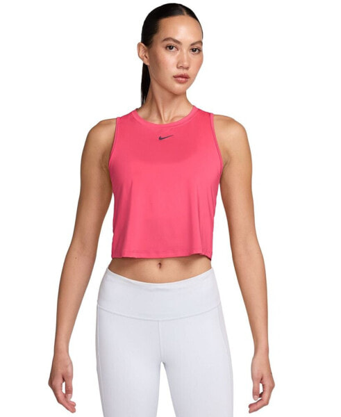 Women's Solid One Classic Dri-FIT Cropped Tank Top