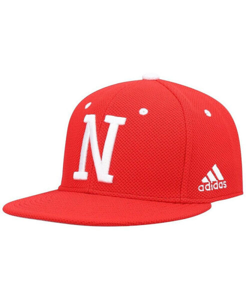 Men's Scarlet Nebraska Huskers On-Field Baseball Fitted Hat