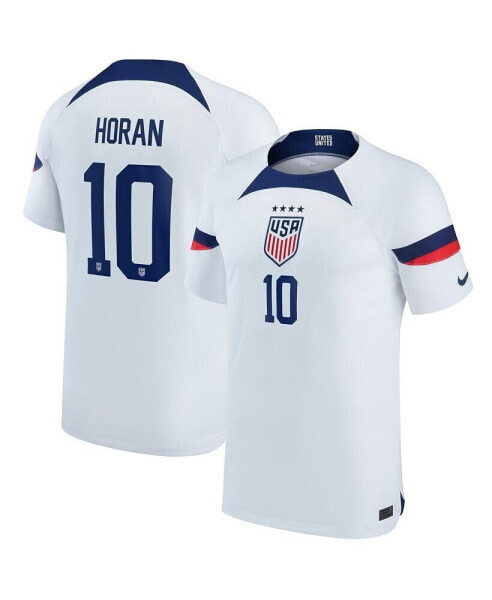 Men's Lindsey Horan Blue USWNT 2022/23 Home Breathe Stadium Replica Player Jersey