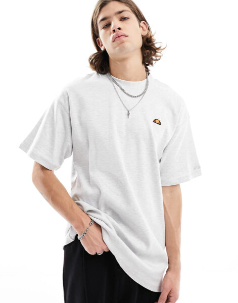 ellesse Balatro t-shirt in white marl