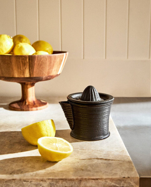 Stoneware manual juicer