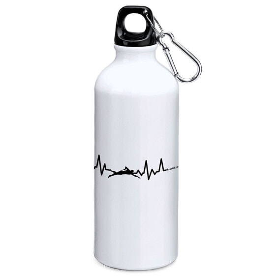 KRUSKIS Swimming Heartbeat 800ml Aluminium Bottle