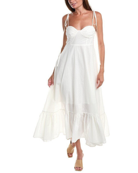 Moonsea Midi Dress Women's White S