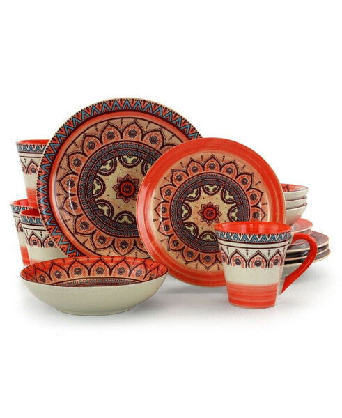 Zen Mozaik 16 Piece Dinnerware Set