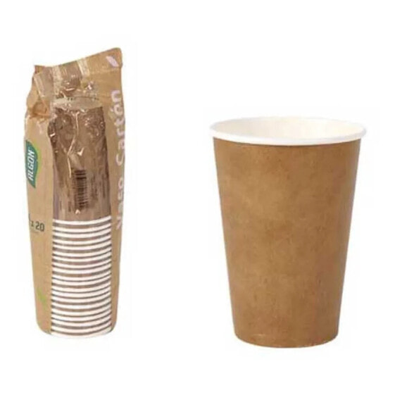 ALGON 20 Kraft Cardboard Cups 220ml