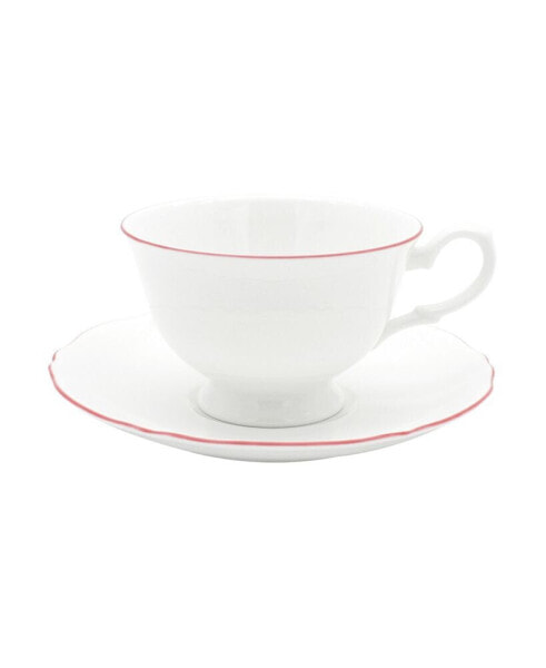 Amelie Roseate Rim Cup Saucer