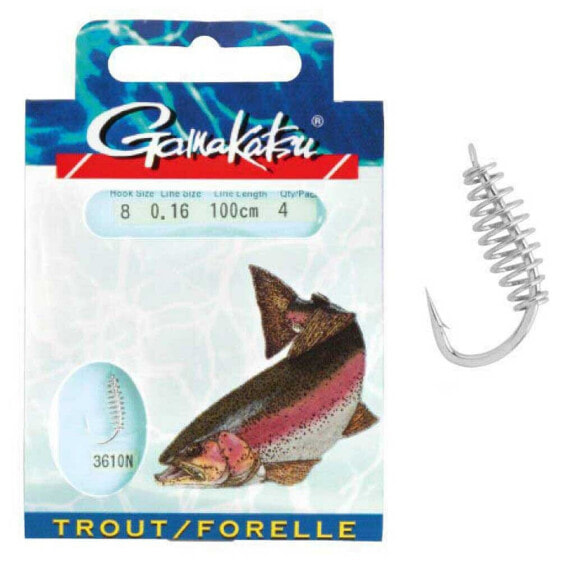 GAMAKATSU Booklet Trout SPL 3610N Tied Hook 0.250 mm