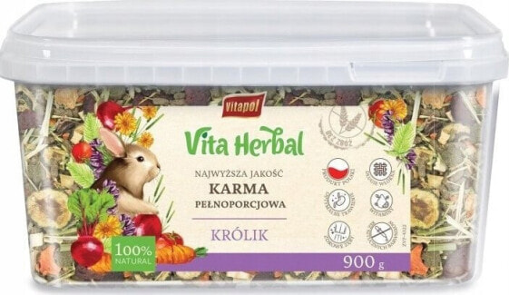 Vitapol Vita Herbal karma pełnoporcjowa dla królika, wiaderko, 900g