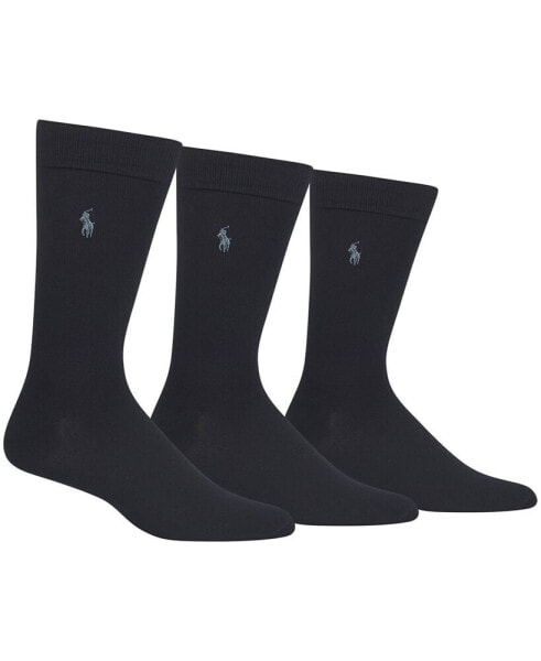 Men's 3-Pk. Extended Size Supersoft Dress Socks