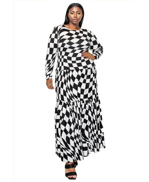 Plus Size Grayson Tiered Maxi Dress