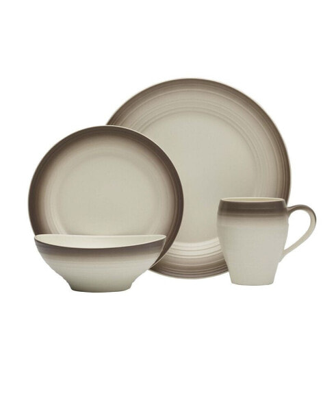 Swirl 16 Piece Dinnerware Set, Service for 4