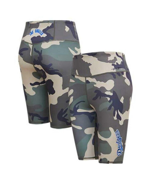 Women's Camo Los Angeles Dodgers Allover Print Bike Shorts