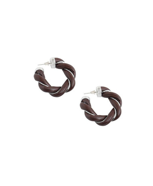 Women's Rope Hoop Earrings