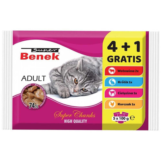 SUPER BENEK Adult 100g wet food for cat