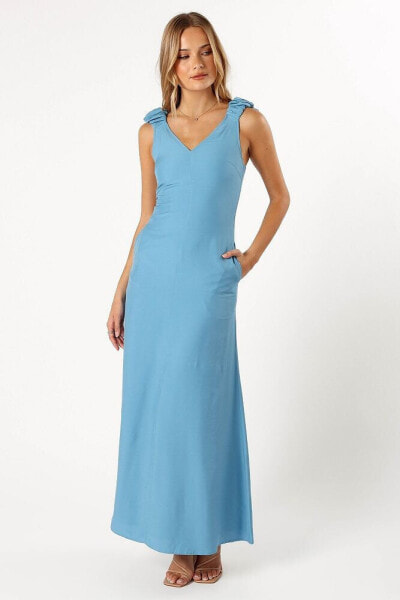 Women's Michael Ruched Strap Maxi Dress