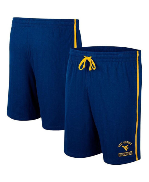 Men's Navy West Virginia Mountaineers Thunder Slub Shorts