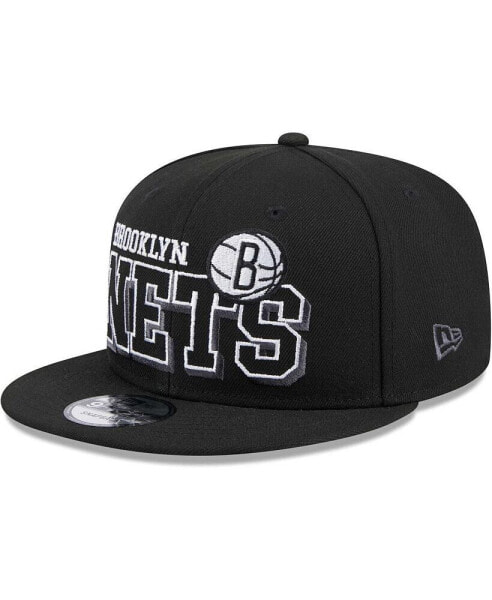 Men's Black Brooklyn Nets Gameday 59FIFTY Snapback Hat