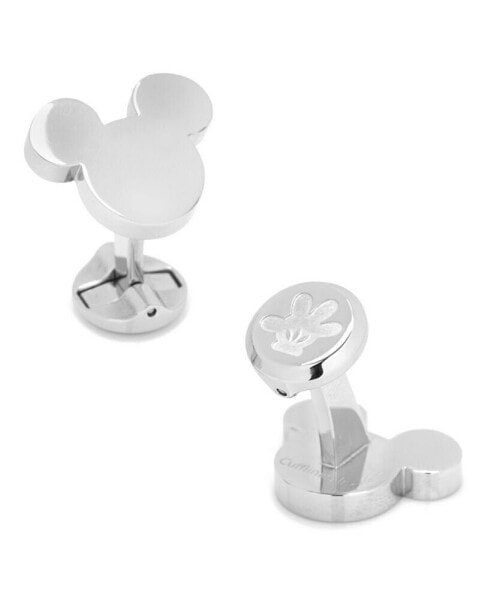 Stainless Steel Mickey Mouse Silhouette Cufflinks