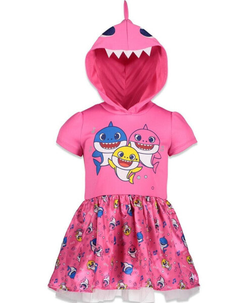 Baby Girls Baby Mommy Shark Daddy Shark Baby Shark Costume Short Sleeve Dress Newborn to