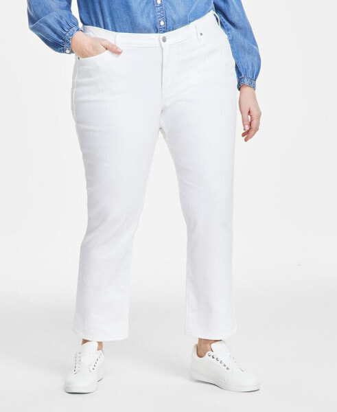 Trendy Plus Size Classic Straight Leg Jeans