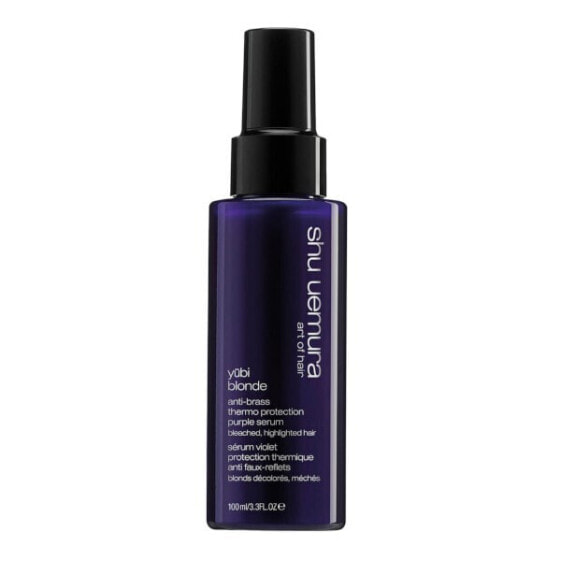 Hair serum neutralizing yellow tones Yubi Blonde (Anti-Brass Thermo Protection Purple Serum)