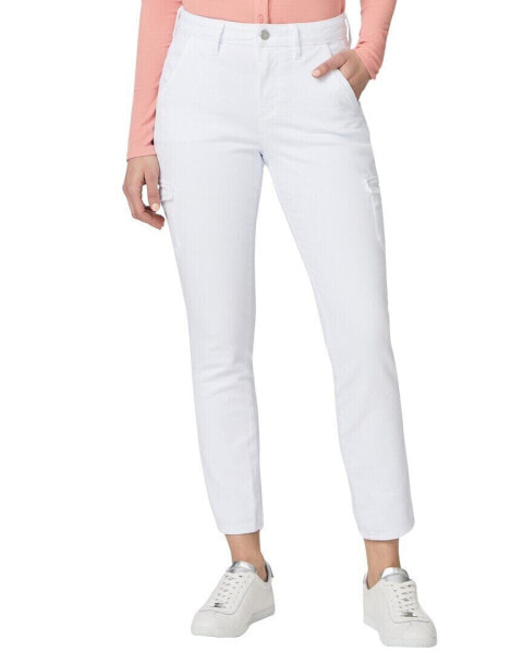 Paige Jolie Crisp White Cargo Pant Jean Women's 24