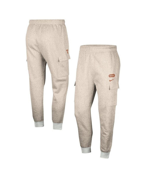 Men's Oatmeal Texas Longhorns Club Cargo Jogger Pants