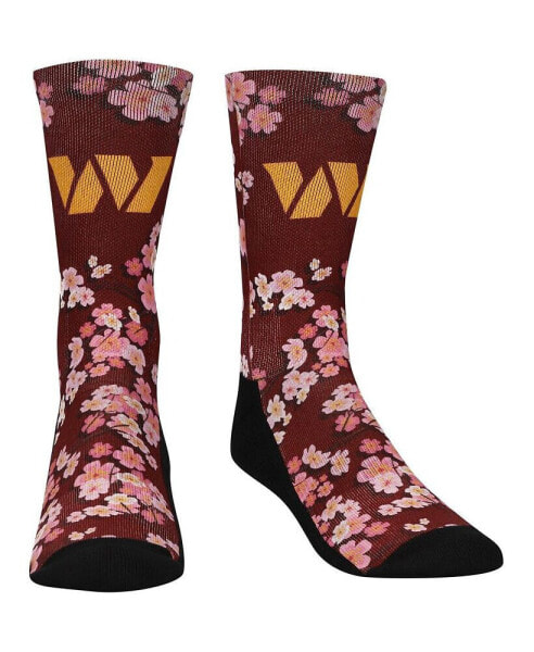 Youth Boys Rock Em Socks Washington Commanders Localized Cherry Blossoms Crew Socks