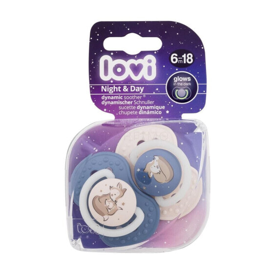 LOVI Night & Day Dynamic Soother Boy 0-3m 2 St. schnuller für Kinder