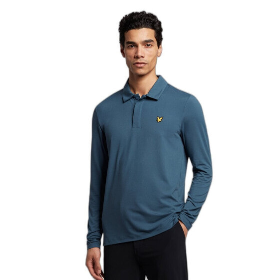 LYLE & SCOTT Concealed Button long sleeve polo