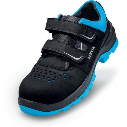 UVEX Arbeitsschutz 95538 - Male - Adult - Safety sandals - Black - Blue - ESD - S1 - SRC - Hook-and-loop closure