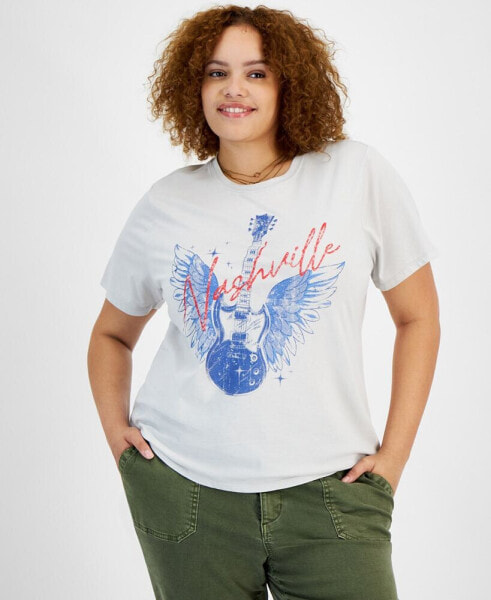 Trendy Plus Size Nashville Short-Sleeve T-Shirt