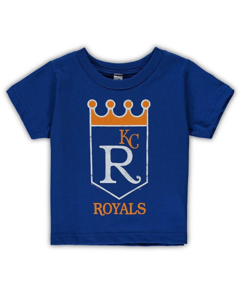 Boys and Girls Toddler Royal Kansas City Royals Cooperstown Collection Shutout T-shirt