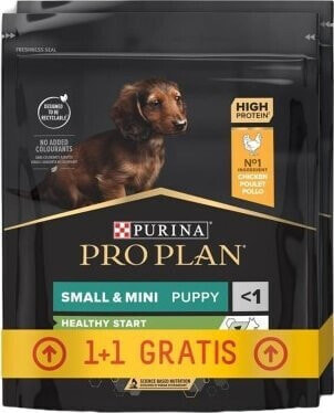 PURINA NESTLE PURINA Pro Plan small&mini puppy kurczak z ryżem - sucha karma dla psa - 700g + 700g