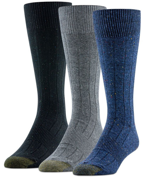 Men's Speckled Hampton Crew Dress Socks, 3-Pack