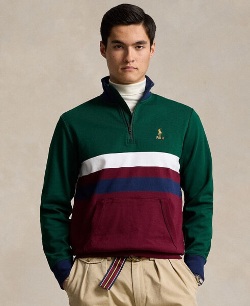 Men's Logo Soft Cotton Quarter-Zip Pullover