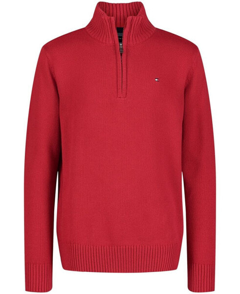 Big Boys Solid 1/4 Zip Sweater