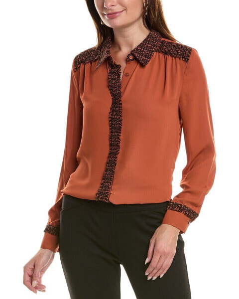 Nanette Nanette Lepore Crepe Chiffon Top Women's