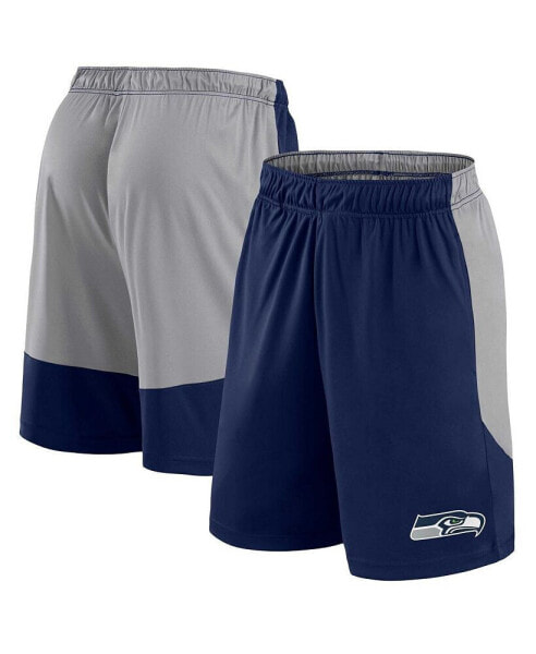 Men's College Navy Seattle Seahawks Big Tall Team Logo Shorts